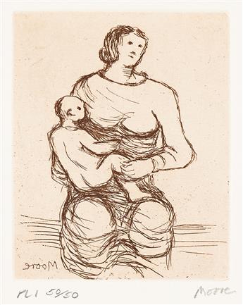 HENRY MOORE Mother and Child.